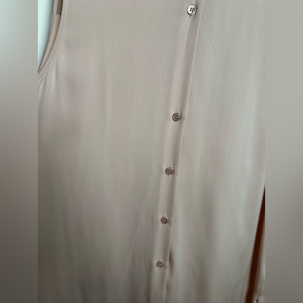 Theory Women's Blush Button-Down Blouse - Picture 4 of 5